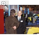 IHM Internationale Handwerksmesse 2006 Christian Leis (re.) informierte seine Vertriebspartner der BOSCH-Organisation ber die rasant wachsende Produktpalette des Bremsprfstand Spezialisten SHERPA.  