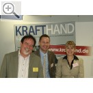 CARAT Leistungsmesse 2009 Team KRAFTHAND - Peter Endlich, Steffen Karpstein und Kathrin Mengel (v.l.n.r.)  