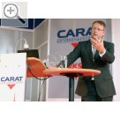 CARAT Leistungsmesse 2011 Anläßlich des Pressemeetings informierte Thomas Vollmar, Geschäftsfüher der CARAT, Fachpresse und Fachbesucher über die Entwicklungen der Vergangenheit und die Vorhaben und Konzepte der Zukunft.  
