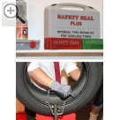 REIFEN Essen 2012 Mit dem SAFETY SEAL Reparaturkit können schlauchlose Reifen vorschriftsmäßig repariert werden.   