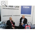 COPARTS Profi Service Tage 2012. TEXA auf den COPARTS Profi Service Tagen 2012 - Heinz Schirmer (li.) GS Wittich am Stand bei Gerd Pollakowski TEXA  