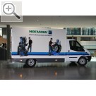 TROST Schau Stuttgart 2013 "Die Profis kommen zu Ihnen" - mit dem HOFMANN Vorführfahrzeug können die Maschinen dem Werkstatt-Team vor Ort vorgeführt werden.  