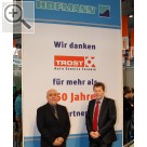 TROST Schau Stuttgart 2013 Director Sales Atle Kjelsrud (re.) und sein Englischer Kollege William G. Bruno.  