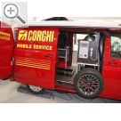 Automechanika Frankfurt 2014 Neu auf der Automechanika 2014 - CORGHI Mobile Service als Komplettkonzept  mit Auto und Ausstattung. Corghi 