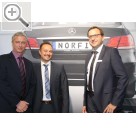 Automechanika Frankfurt 2014 NORFI auf der Automechanika 2014 - Andrey Cherepanov, Geschäftsführer NORFI Russland, Andreas Weber und Markus Krautsieder NORFI (v.l.n.r.) Norfi 