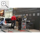 Automechanika Frankfurt 2014 Vorführung und Erklärung des MAHA Konzepts der Fairen Fahrzeuginspektion FFI. Maha 
