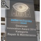 Automechanika Frankfurt 2014 Der Automechanika Innovation Award 2014 in der Kategorie Repair & Maintenance ging für den MFP 3000 MAHA Fahrprüfstand an die MAHA Maschinenbau Haldenwang GmbH & Co. KG. Maha 
