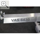 TROST Schau 2015 Die Justagevorrichtung VAS 6430 dient zur Justage des Radarsensors vom ACC-System, sowie zur Kalibrierung des Bildsensors vom Spurhalteassistent.  