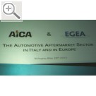 autopromotec 2015 Pressekonferenz auf der autopromotec 2015	in Bologna - AICA & EGEA - The Automotive Aftermarket Sector in Italy an in Europe.  