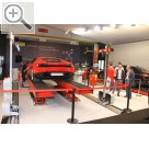 autopromotec 2015 CORGHI auf der Autopromotec 2015 - R.E.M.O. die automatische Achsvermessung, vorgeführt am brandneuen Lamborghini HURACAN. Corghi 