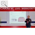 CARAT Leistungsmesse 2015 CARAT Leistungsmesse 2015 - Jürgen Hofmann HELLA GUTMANN informiert in der Live Werkstatt über die Justage der Sensor - und Kamerasysteme der Neuzeit. MEN@WORK 