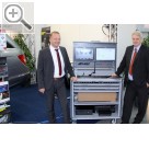 COLERtechnika 2015 Chief Automotive auf der COLERtechnika 2015 - Stefan Knappe (li.) und Herbert Streithoff am Karosserie-Vermessungssystem LaserLock 3D.  
