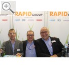 COPARTS Profi Service Tage 2015 Team RAPID Group auf den COPARTS Profi Service Tagen 2015, Reiner Strauß, Michael Mutz und Michael Blocksdorf (v.l.n.r.)  
