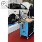 COPARTS Profi Service Tage 2016 in Göttingen. Der schwenkbare HAZET Federspanner kann auf der Werkbank oder auch auf einem der stabilen HAZET Werkstattwagen montiert werden.  