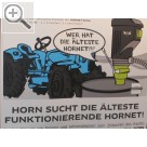 Wessels + Müller Werkstattmesse 2017 in Berli Schöne Aktion mit den Werkstätten - HORN sucht die älteste noch funktionierende HORNET Ölpumpe.  