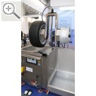 Automechanika Frankfurt 2018 TIRESONIC Ultraschall Radwaschmaschine mit 2 Radaufnahmen - Waschplatz angeschlossen.  
