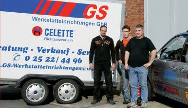 Das GS Wittich-Serviceteam (vo.li):Andre Schmidtmann,Marko Möckel und Bernd Ludanek