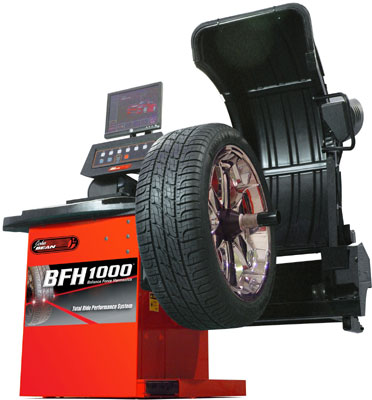 BFH1000 - die neuartige Reifen-Diagnosemaschine mit vollautomatischer Auswuchtfunktion von John Bean