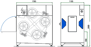 reinigt 4 Räder parallel vollautomatisch